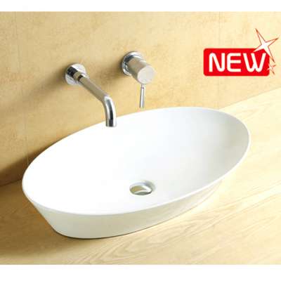 New Design Elegant Oval Bathroom Sink Wash Basin