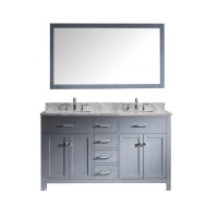 60"large size Double wash basin sink Bathroom wooden  Vanity toilet Cabinet Set with marble stone top and backsplash