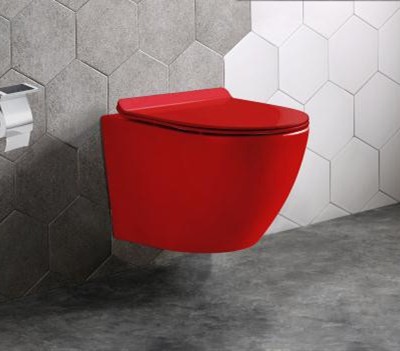 20 yrs Warranty MATT color: BLACK, RED, BLUE, GREY, RIMLESS TORNADO Flush Wall Hung Toilet, Wall mounted toilet.